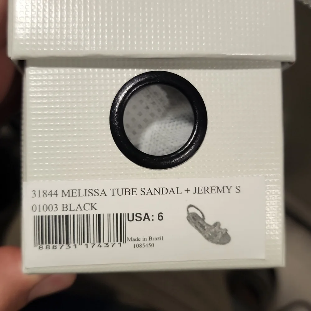 Melissa Jeremy Scott Black Summer Sandals - Picture 3 of 3